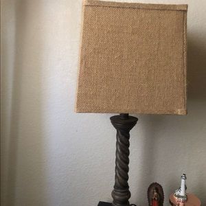 Nightstand with lamp